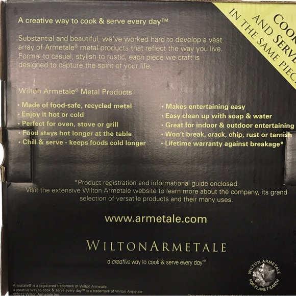 WILTON ARMETALE Harvest Small Bowl #470034 Aluminum Serveware NWT - Picture 4 of 5